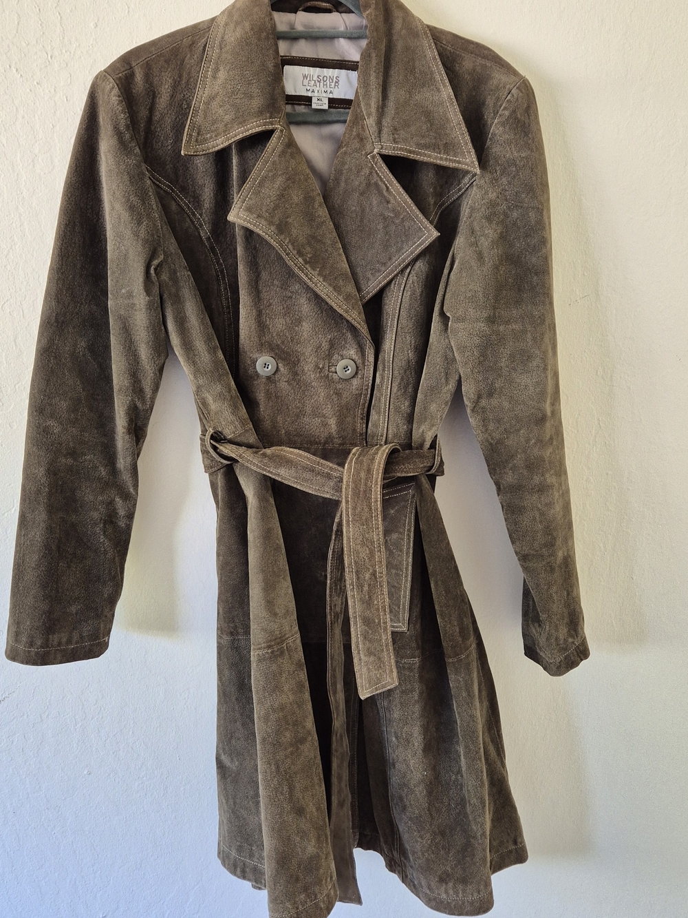 🤎 Wilsons Leather Oversized Leather Trench Coat 🤎 - Picture 7 of 15